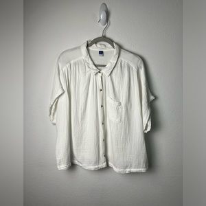 Old Navy Button Down Cotton Gauze Top